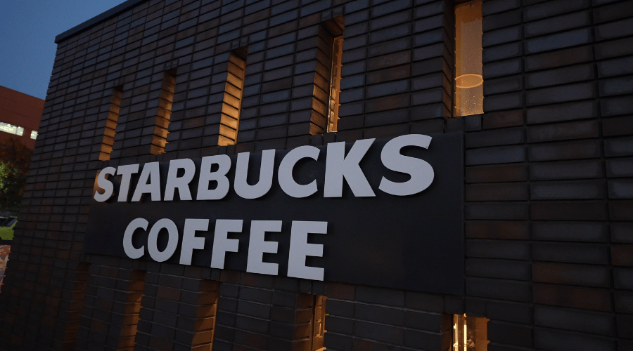 スタバ横看板