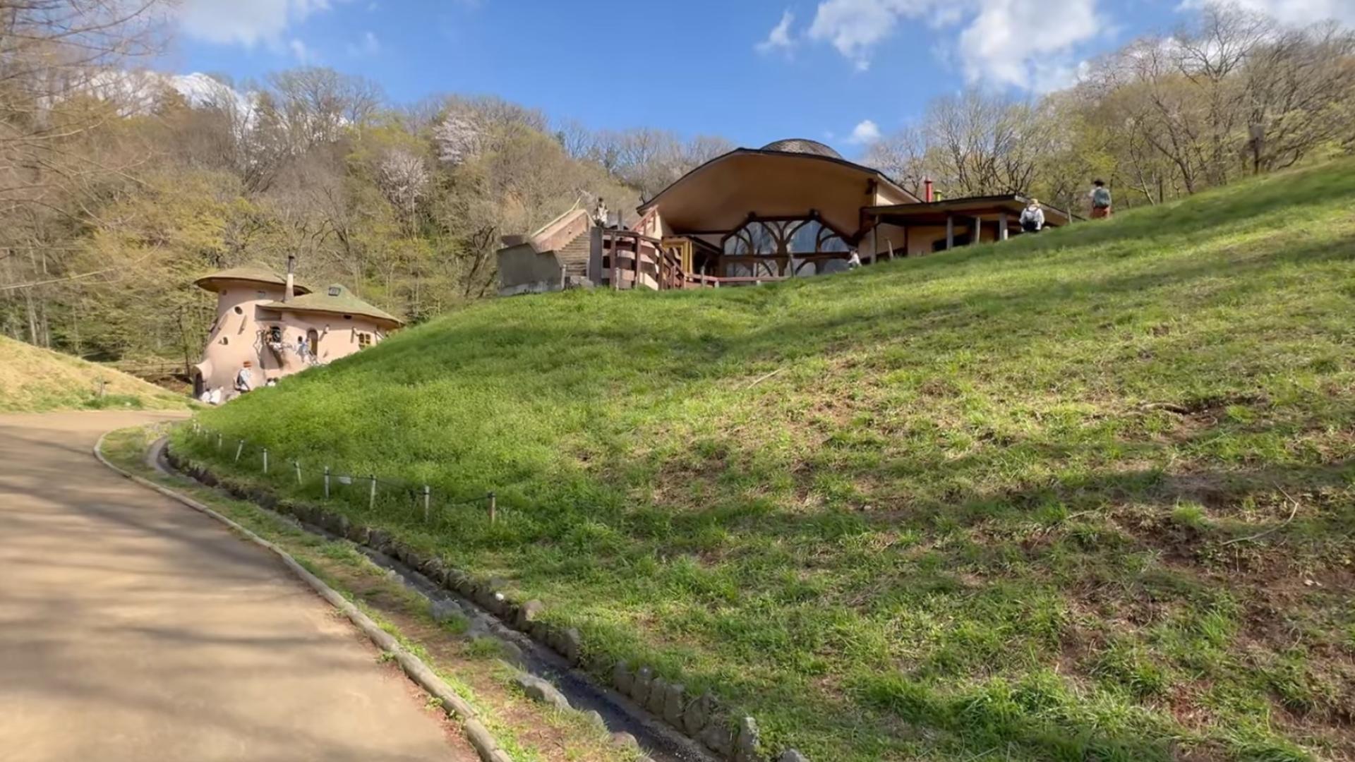 自然が多い園内