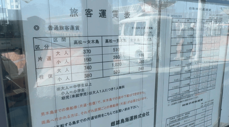 料金表